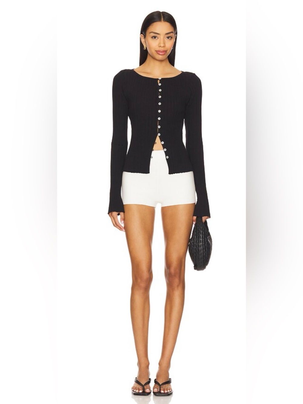 Free People Tilly Long Sleeve Top in Black